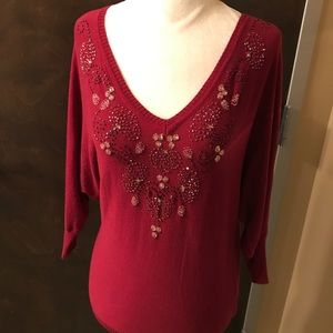 Pretty Sparkly Red Sweater ❤️